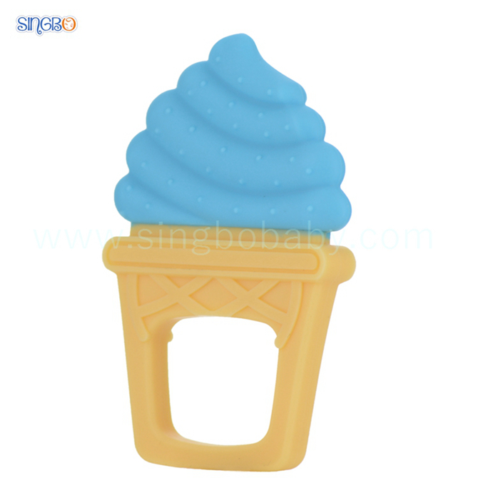 Popsicle-shape Silicone teether