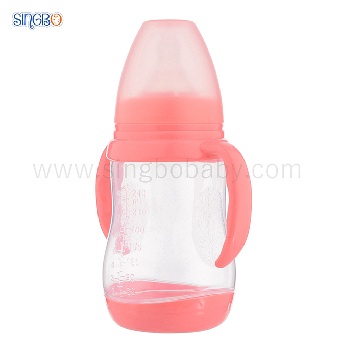 8oz/240ml Wide Neck Baby Bottle with thermoresponsive base
