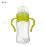 260ML Arc-shape Silicone Feeding Bottle