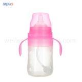 210ML Straight Wide Silicone Bottle