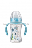 240ML Wide-neck PP arc-shaped feeding bottle