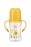 240ML Wide-neck PP arc-shaped feeding bottle