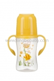 240ML Wide-neck PP arc-shaped feeding bottle