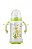 210ML wide-neck crystal diamond glass bottle