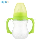 8oz/210ml Wide Neck Baby Plastic Bottle With Round Base